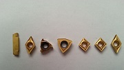 Inserts: 7pc Indexable Carbide 10mm TiN Coated 