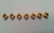Inserts: 7pc Indexable Carbide (6+1) 10mm & 12mm TiN 