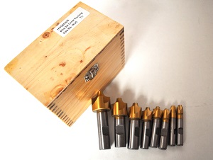 8 HSS 4-flute Corner Rounding End Mills - TiN coated R1-R10