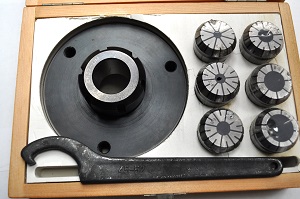 ER32  Lathe collet chuck + 6 collets
